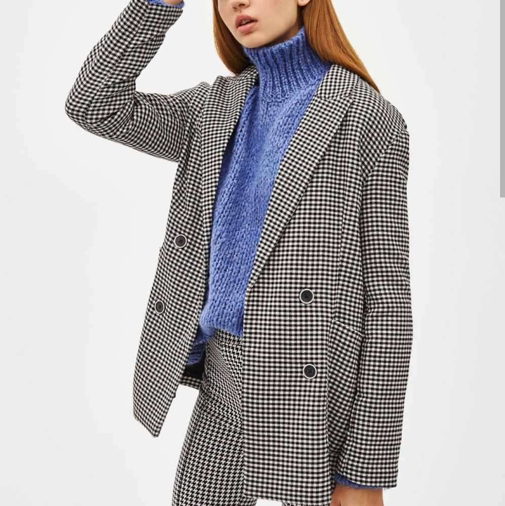 Bershka Check blazer